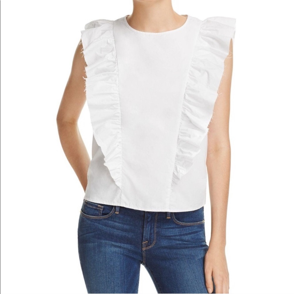 NWT Current/Elliott The Sleeveless Ruffle Top